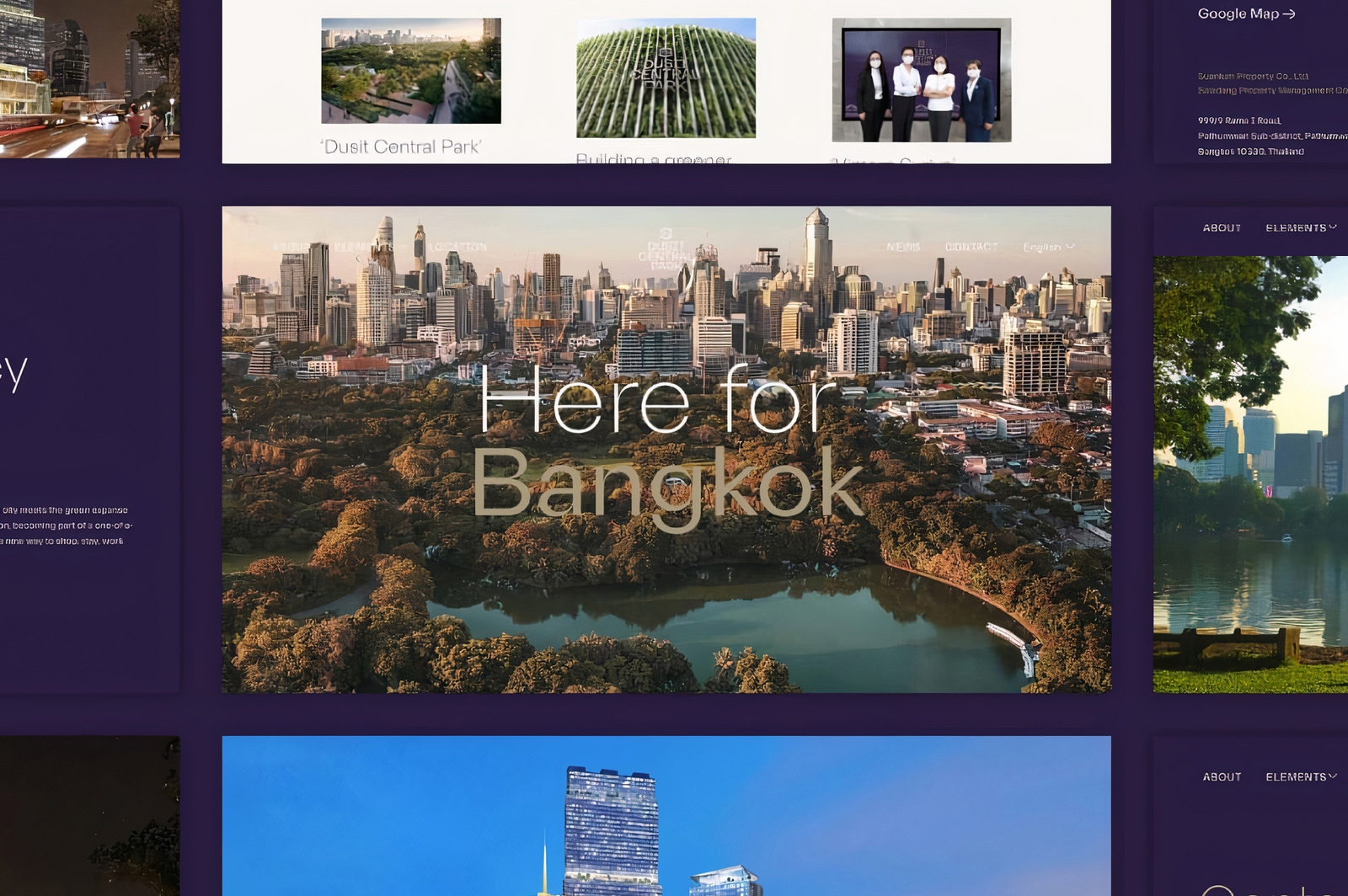 สร้างเว็บไซต์สำหรับสร้างการรับรู้โครงการ Dusit Central Park